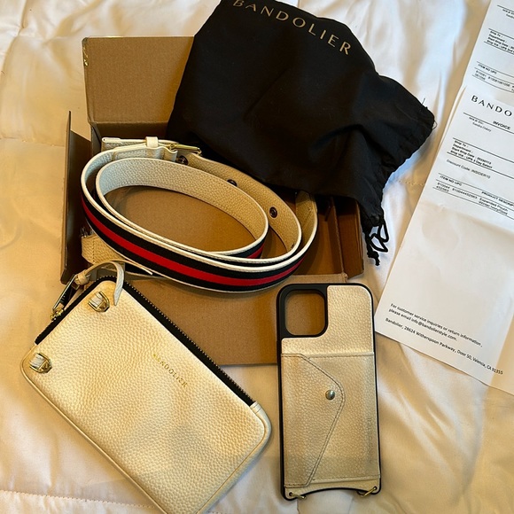 Bandolier iPhone 12 purse with shoulder strap
